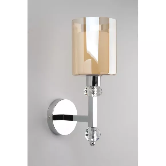Бра Omnilux Malito OML-79901-01, Хром, Прозрачный, Металл Бра Omnilux Malito OML-79901-01, Хром, Прозрачный, Металл