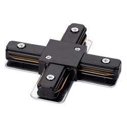 Коннектор Х-образный для однофазного шинопровода WOLTA WTL-XC/01B