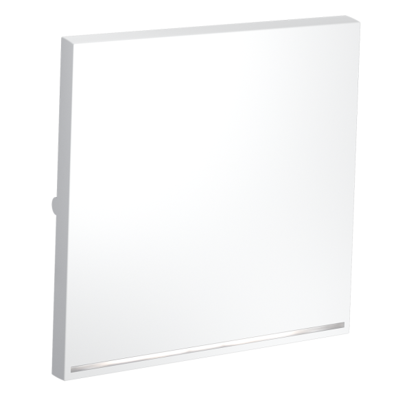 Клавиша для выключателя/переключателя одноклавишного с подсветкой Voltum S70 (белый матовый) VLS000202