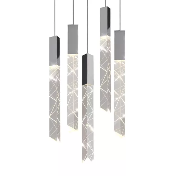Подвесной светильник Delight Collection Trinity OM8201013-5 chrome Подвесной светильник Delight Collection Trinity OM8201013-5 chrome