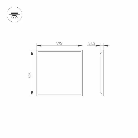 Панель светодиодная Arlight DL-TITAN-S600x600-40W Warm3000 038428(1) Панель светодиодная Arlight DL-TITAN-S600x600-40W Warm3000 038428(1)