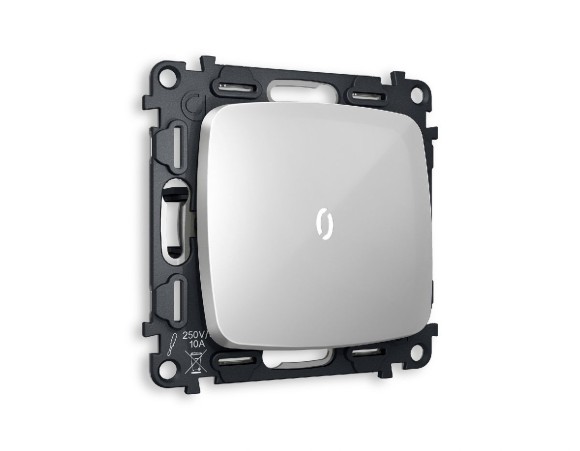 Комплект механизма 1-кл проходного выключателя с подсветкой Ambrella Volt Omega MO402035