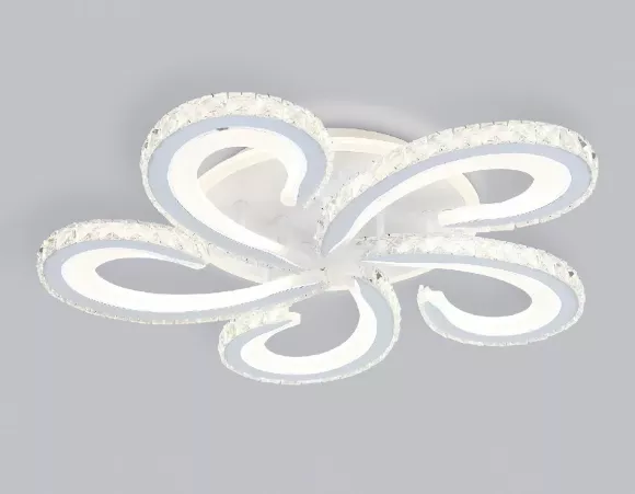 Потолочная люстра Ambrella Light Acrylica Ice FA1703, Белый, Прозрачный, От теплого до холодного