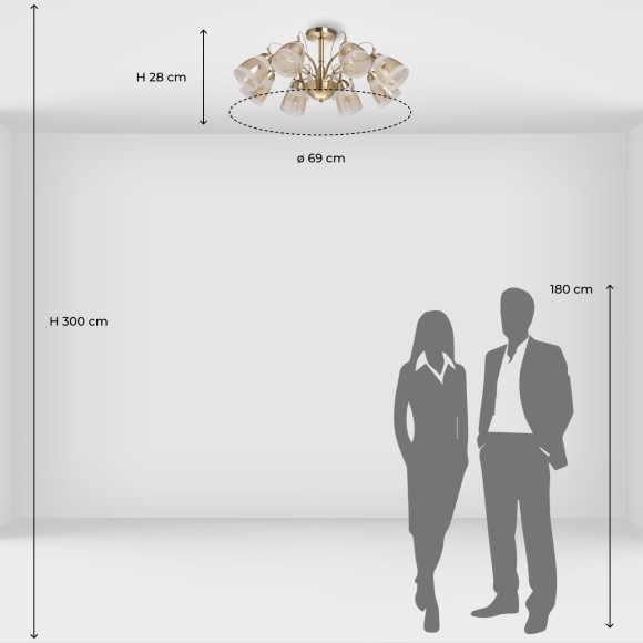 Люстра на штанге De Markt Блеск 315016208