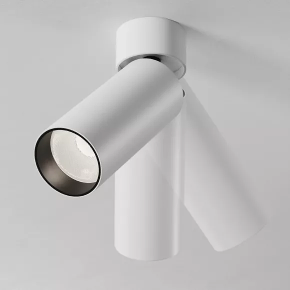 Спот Maytoni Technical Focus Led C055CL-L12W4K-SS-W, Белый, Нейтральный белый, Алюминий, вид сверху Спот Maytoni Technical Focus Led C055CL-L12W4K-SS-W, Белый, Нейтральный белый, Алюминий, вид сверху