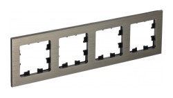 Рамка 4-ая Systeme Electric AtlasDesign Nature Металл латунь ATN312204