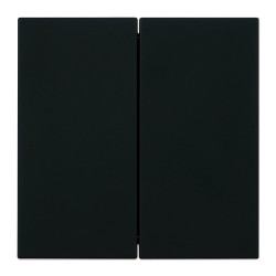 Переключатель 2-клавишный (механизм) Stekker Мия 250В 10А RSW10-3107-05 черный бархат 50448