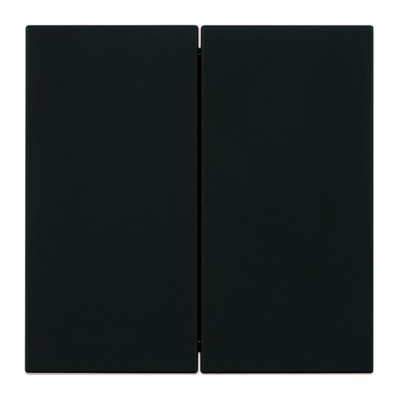 Переключатель 2-клавишный (механизм) Stekker Мия 250В 10А RSW10-3107-05 черный бархат 50448