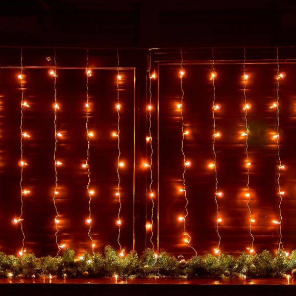 Гирлянда Занавес Uniel ULD-C3020-160/DTA AMBER IP20 UL-00012095