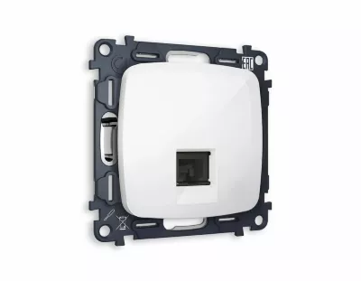 Комплект механизма компьютерной розетки RJ-45(8P8C) Ambrella Volt Omega (OP1120, VM188) MO112010