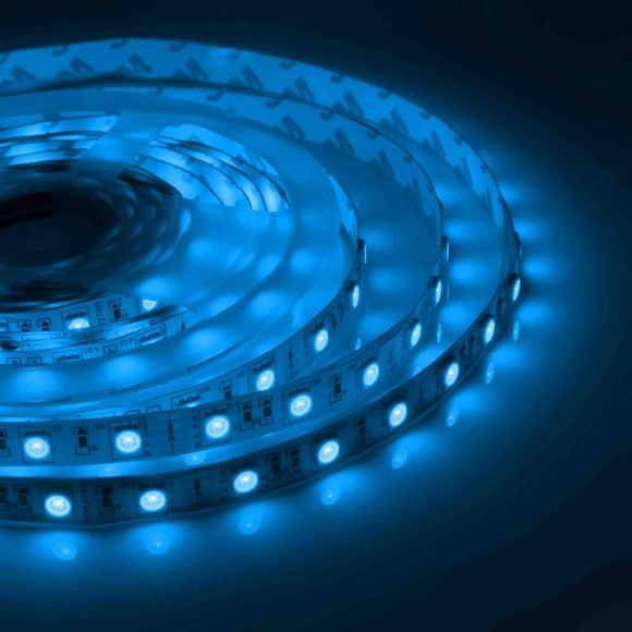 Светодиодная лента Apeyron 12В СТ 14,4Вт/м smd5050 60д/м IP67 (НАНО) 5м RGB 00-75