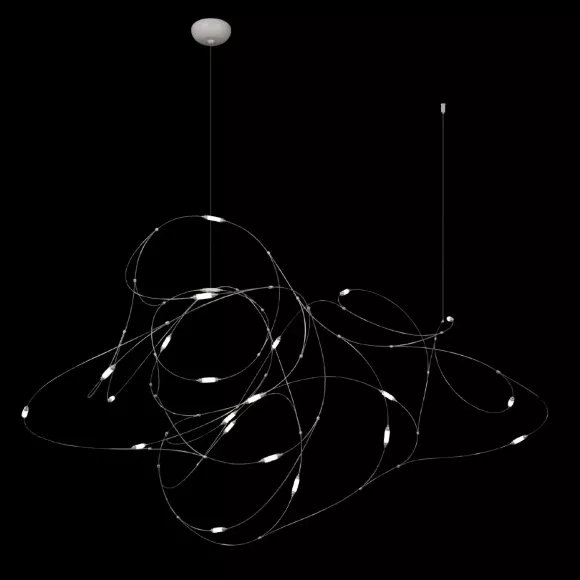 Подвесной светильник Loft IT Flock of Light 10309/21 CR, Белый, Хром, Теплый белый
