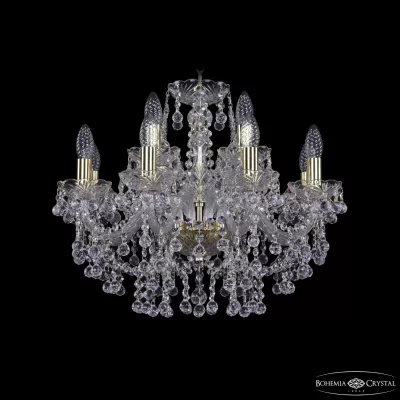 Подвесная люстра Bohemia Ivele Crystal 1409/8+4/195 G