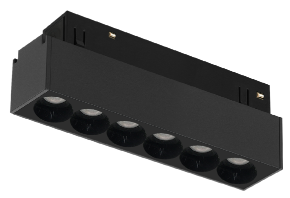 Трековый магнитный светильник iLedex Vision 4822-002-L120-6W-38DG-3000K-BK