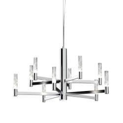 Подвесная светодиодная люстра Delight Collection MD2051 MD2051-10A chrome