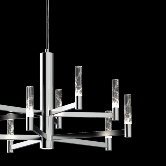 Подвесная светодиодная люстра Delight Collection MD2051 MD2051-10A chrome