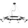 Подвесная люстра Lightstar Rullo (571018+214436-8+203437-8) LR01836837, Черный, Разноцветный, Металл