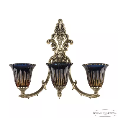 Бра Bohemia Ivele Crystal Verona 7211B15/3/210 GB P2 U Amber-Blue/H-1K