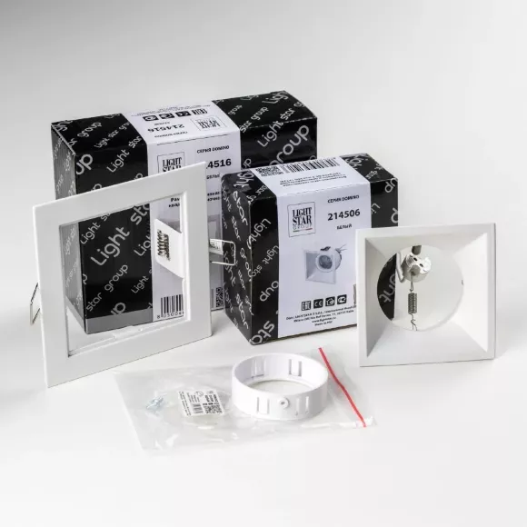 Встраиваемый светильник Lightstar Domino (214516+214506+214006) D51606WMOD Встраиваемый светильник Lightstar Domino (214516+214506+214006) D51606WMOD