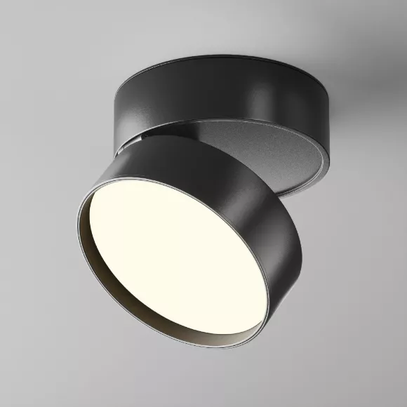 Накладной спот Maytoni Onda C024CL-18W3K-B-1, вид сверху Накладной спот Maytoni Onda C024CL-18W3K-B-1, вид сверху