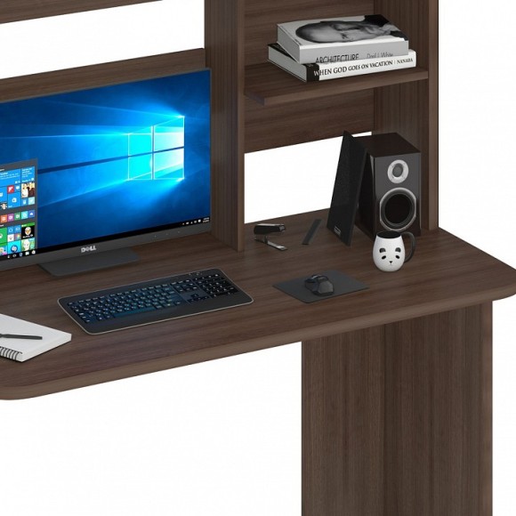 Стол компьютерный Домино Lite СКЛ-Прям120Р+НКЛ-120 MER_SKL-Pryam120Rbez_tumby-NKL-120_SH