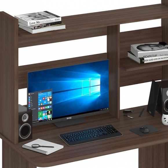 Стол компьютерный Домино Lite СКЛ-Прям120Р+НКЛ-120 MER_SKL-Pryam120Rbez_tumby-NKL-120_SH