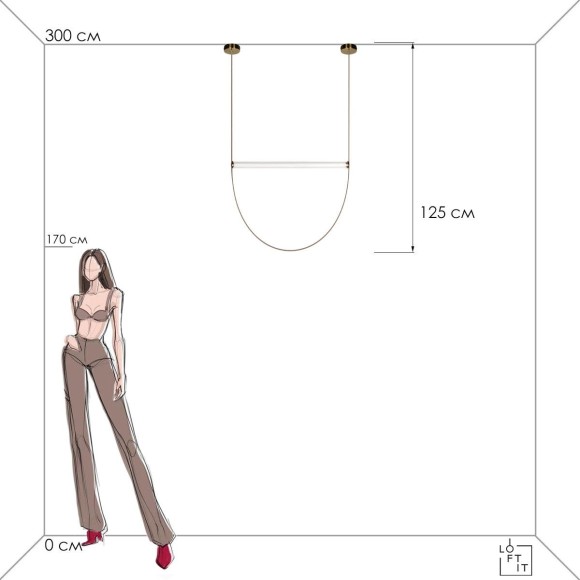 Подвесной светильник Loft IT Liana 10221/1250