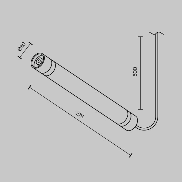 Соединитель с блоком питания Maytoni Shelf CA011-L300-100W-B
