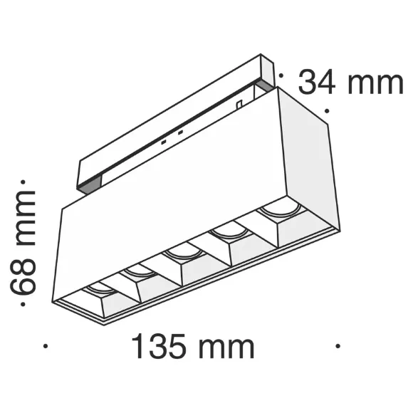 Трековый светильник Maytoni Track lamps TR014-2-10W3K-B, Черный, Теплый белый, Алюминий, вид снизу Трековый светильник Maytoni Track lamps TR014-2-10W3K-B, Черный, Теплый белый, Алюминий, вид снизу