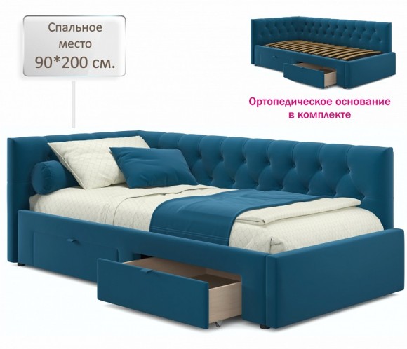 Кровать односпальная Afelia 2000x900 NMB_TE-00005360