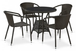 Набор уличный T707ANS/Y137C-W53 4Pcs Brown AFN_T707ANS_Y137C-W53_4Pcs_Brown