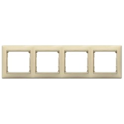 Рамка 4-постовая Legrand Valena слоновая кость 774354