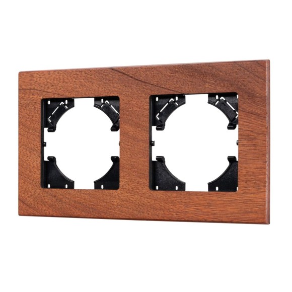 Рамка на 2 поста из натурального дерева Arlight FRM-XSILO-WD-2-NL 050871