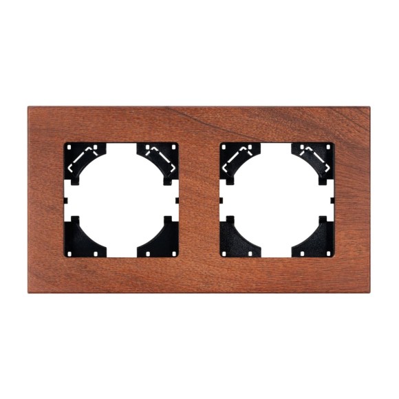 Рамка на 2 поста из натурального дерева Arlight FRM-XSILO-WD-2-NL 050871