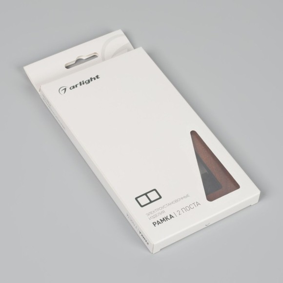 Рамка на 2 поста из натурального дерева Arlight FRM-XSILO-WD-2-NL 050871