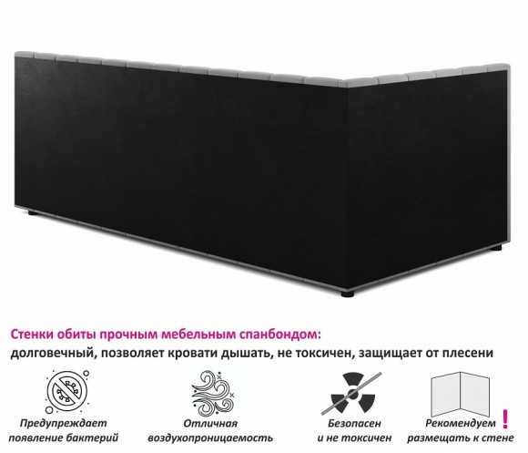 Кровать односпальная Milena 2000x900 NMB_TE-00004350