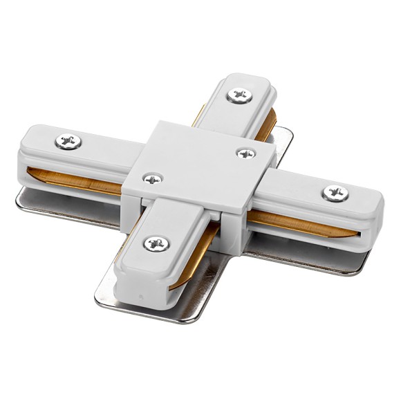 Коннектор Х-образный для однофазного шинопровода WOLTA WTL-XC/01W