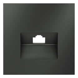 Накладка для розетки компьютерной RJ45 кат.6 Voltum S70 (титан) VLS001306