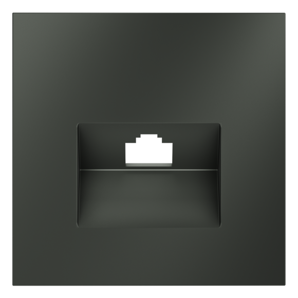 Накладка для розетки компьютерной RJ45 кат.6 Voltum S70 (титан) VLS001306