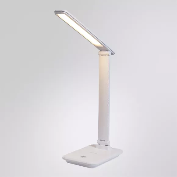 Настольная лампа Arte Lamp Cambridge A5123LT-1WH, Белый, От теплого до холодного, Металл Настольная лампа Arte Lamp Cambridge A5123LT-1WH, Белый, От теплого до холодного, Металл