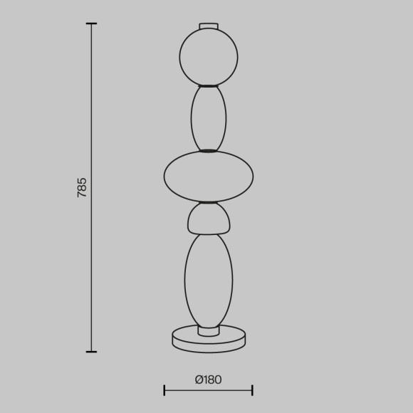 Настольная лампа Maytoni Adore MOD297TL-L24BS3K