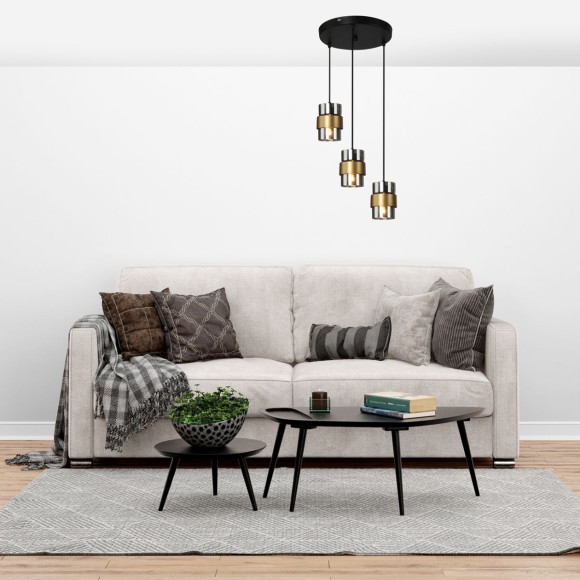 Подвесной светильник Escada Hurricane 1139/3S Black/Gold