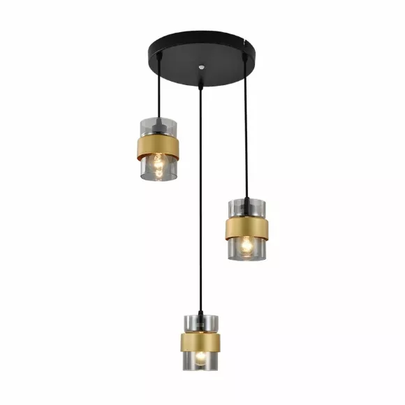 Подвесной светильник Escada Hurricane 1139/3S Black/Gold Подвесной светильник Escada Hurricane 1139/3S Black/Gold