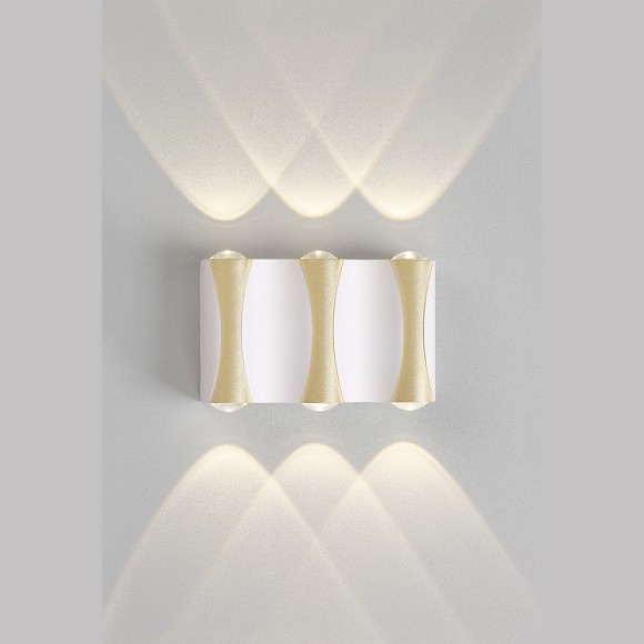 Уличный настенный светильник Crystal Lux CLT 022W3 WH-GO 4000K