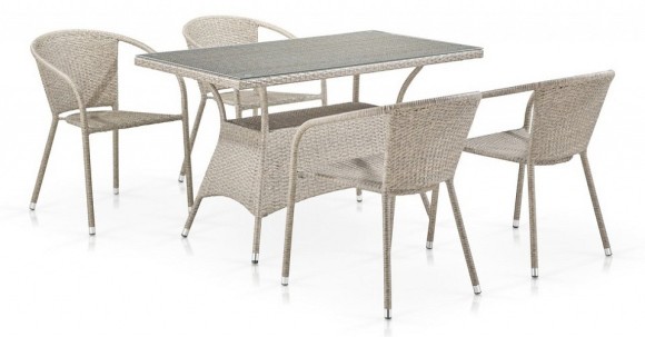 Набор уличный T198D/Y137C-W85 Latte 4Pcs AFN_T198D-Y137C-W85_Latte_4Pcs