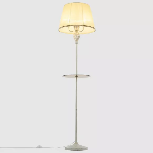 Торшер Citilux Вена CL402923T, Белый, Кремовый, Металл Торшер Citilux Вена CL402923T, Белый, Кремовый, Металл