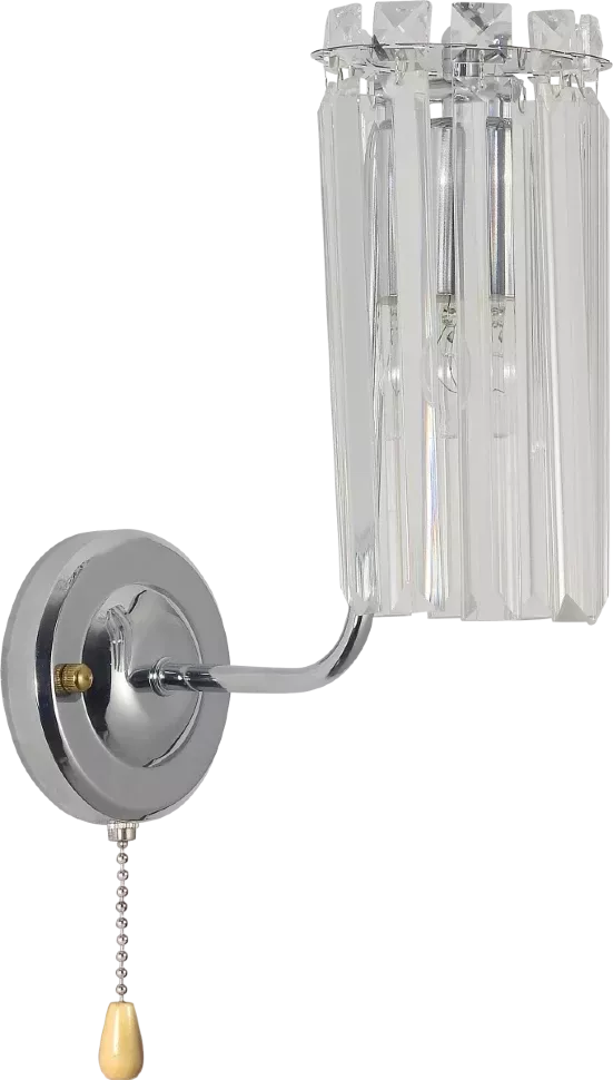 Бра Rivoli Ifa 1063-401 Б0070169, Хром, Прозрачный, Металл Бра Rivoli Ifa 1063-401 Б0070169, Хром, Прозрачный, Металл