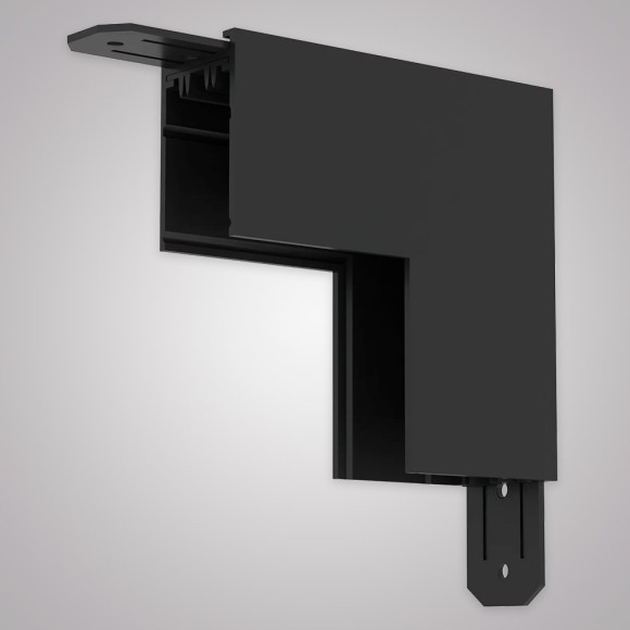 Угловой соединитель внутренний для накладного шинопровода AM Group AM544 BK SMART