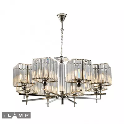 Подвесная люстра iLamp Staten Island P9514-8 Nickel