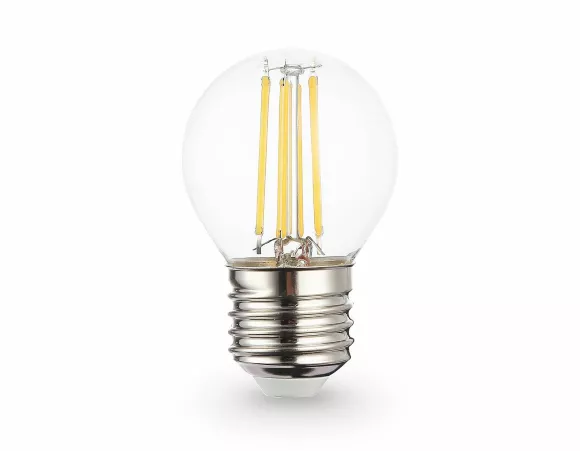 Филаментная светодиодная лампа Ambrella Light Bulbing E27 11W 2700K шар 451123, Теплый белый, Китай